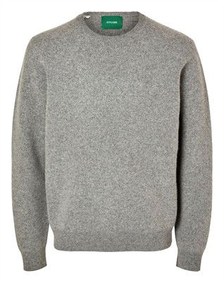 ANRRagi Knit Wool Crew Neck Strik